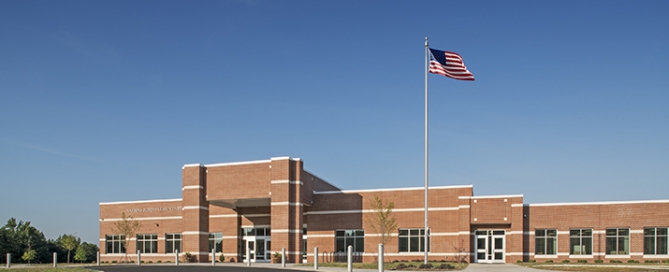 Front of Nations Ford Elementary School, Charlotte-Mecklenburg Schools